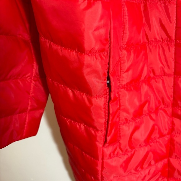 LAND’S END Sz 24W Long Line  Snap Buttons Light Primaloft Puffer Parka Coat - Picture 2 of 12